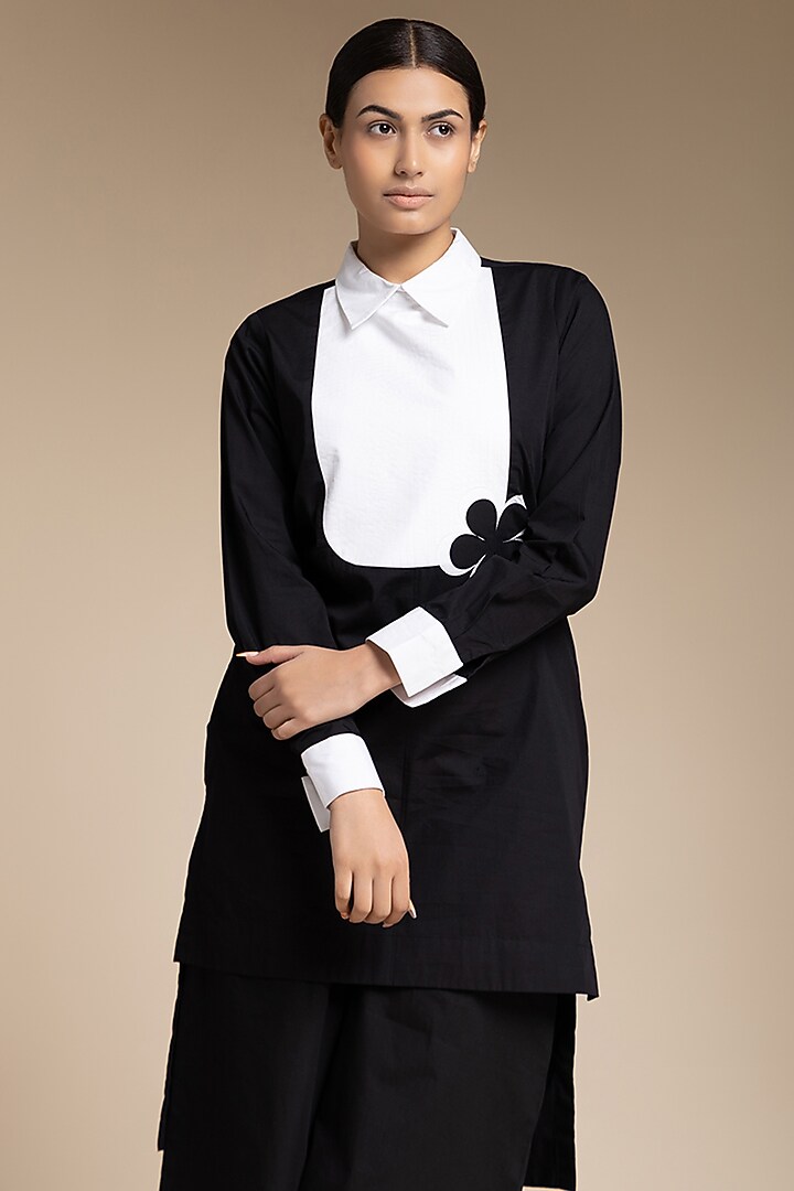 White Cotton Tunic Set by House of MANAA at Pernia's Pop Up Shop