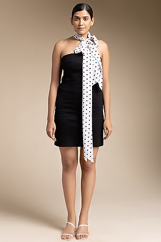 Black Roma Off-Shoulder Dress by House of MANAA