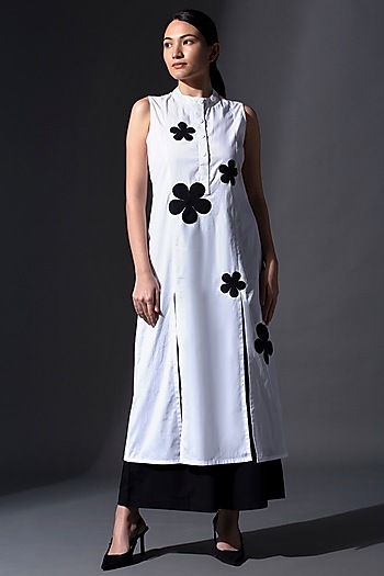 White Pure Cotton Tunic Set by House of MANAA at Pernia's Pop Up Shop