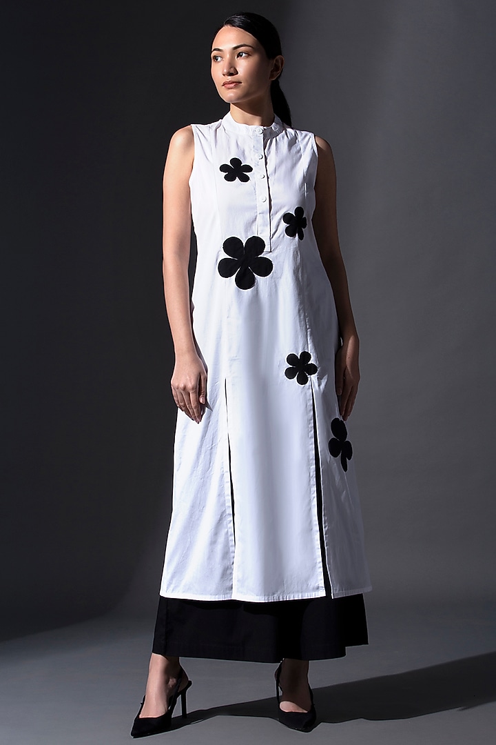 White Pure Cotton Tunic Set by House of MANAA at Pernia's Pop Up Shop