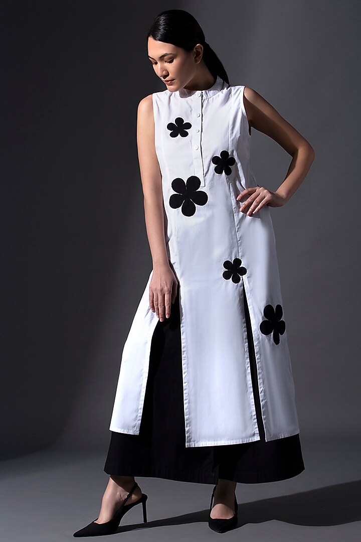 White Pure Cotton Tunic Set by House of MANAA at Pernia's Pop Up Shop