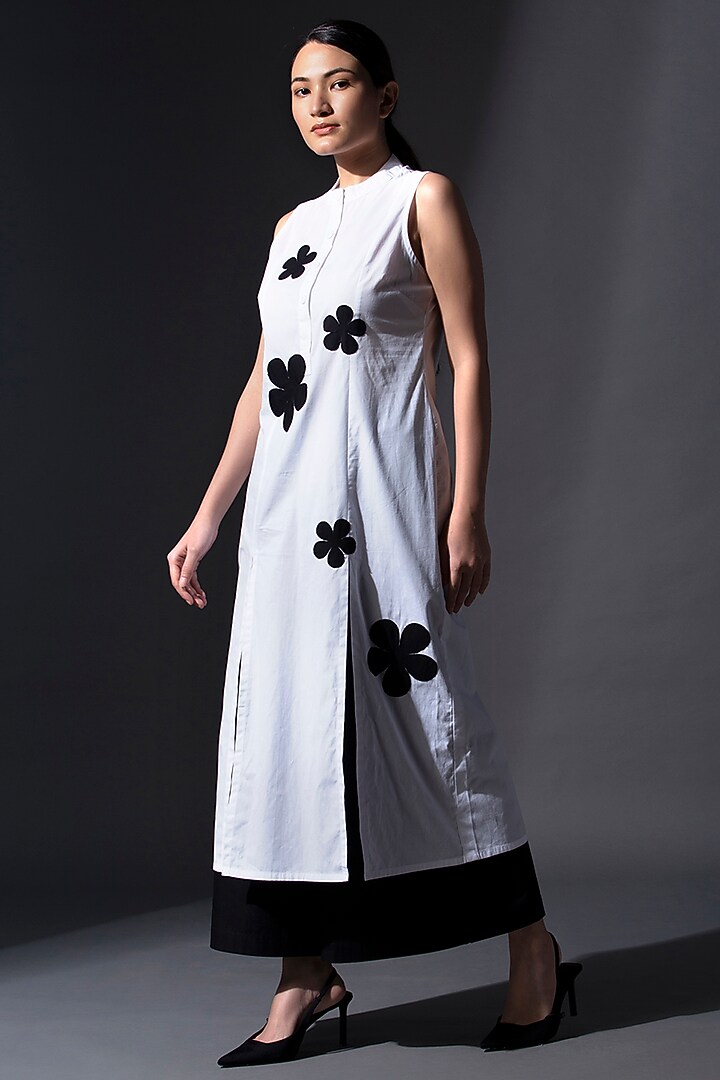White Pure Cotton Tunic Set by House of MANAA at Pernia's Pop Up Shop
