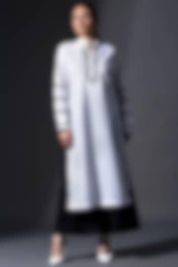 White Pure Cotton Tunic Set by House of MANAA at Pernia's Pop Up Shop