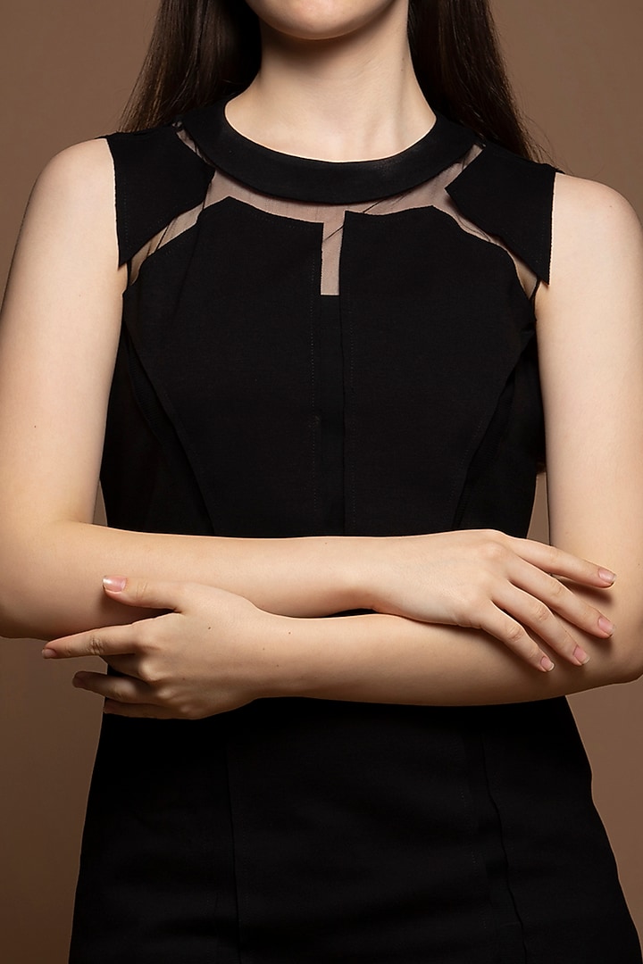 Black Pure Roma Sleeveless Knit Summer Dress by House of MANAA at Pernia's Pop Up Shop