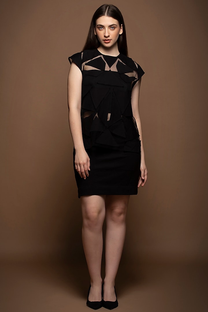 Black Roma & Net Skirt Set by House of MANAA at Pernia's Pop Up Shop