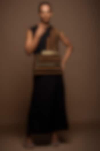 Black Pure Cotton Skirt Set by House of MANAA at Pernia's Pop Up Shop