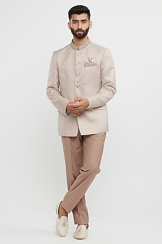 engagement dress for men pink colour Pink Notched Lapel Mens Suits For Groom Tuxedos Party Prom Tuxedo with 2 Pieces main image 0