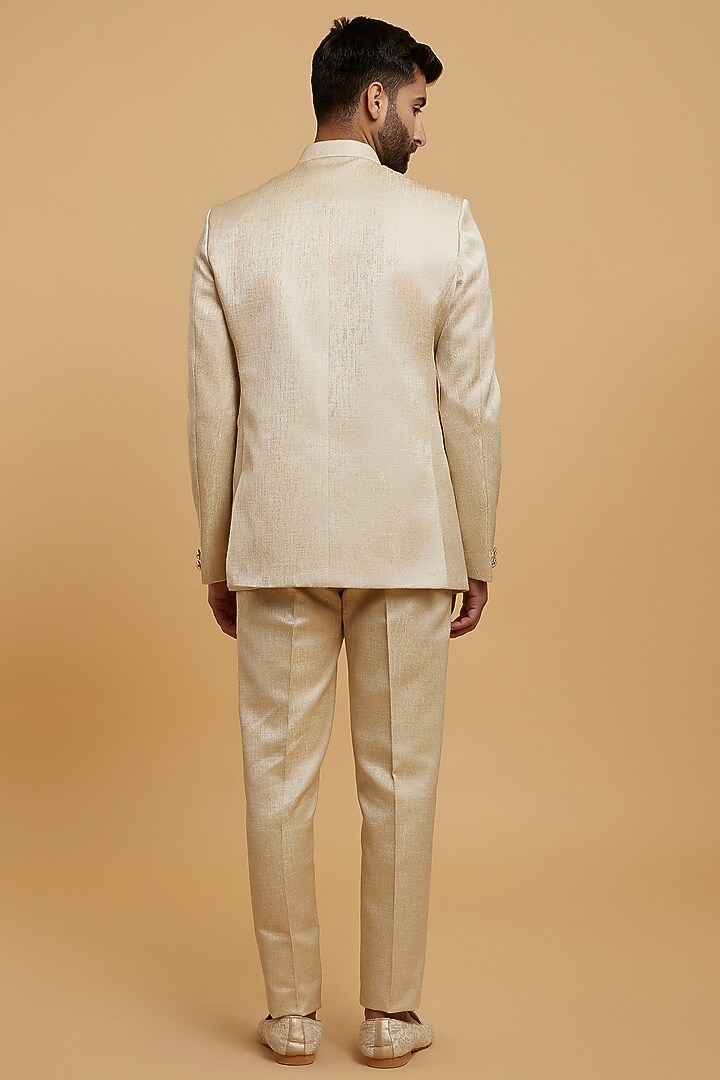 Fawn Brocade Jodhpuri Set by Twamev at Pernia's Pop Up Shop