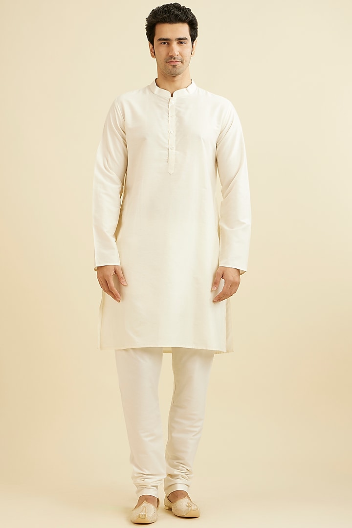 Purple Art Silk Thread Embroidered Wedding Sherwani Set by Manyavar at Pernia's Pop Up Shop