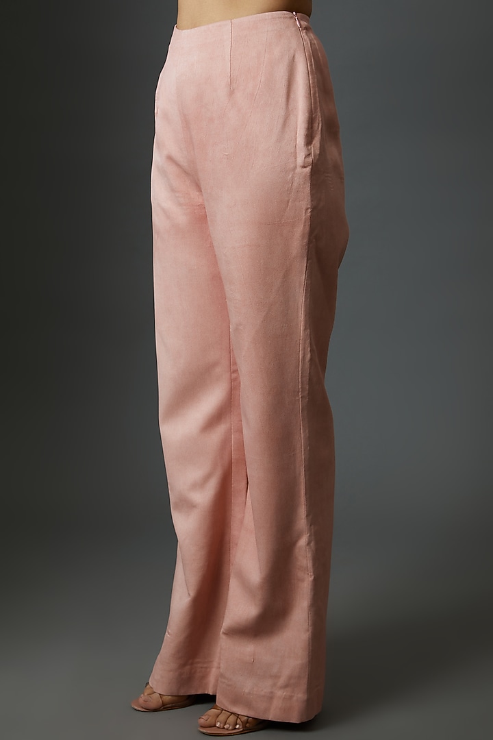 Pink Crepe Embroidered Co-Ord Set by Maison 9002 at Pernia's Pop Up Shop