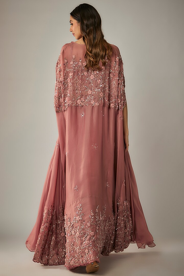 Rose Pink Organza Skirt Set by MARGI at Pernia's Pop Up Shop
