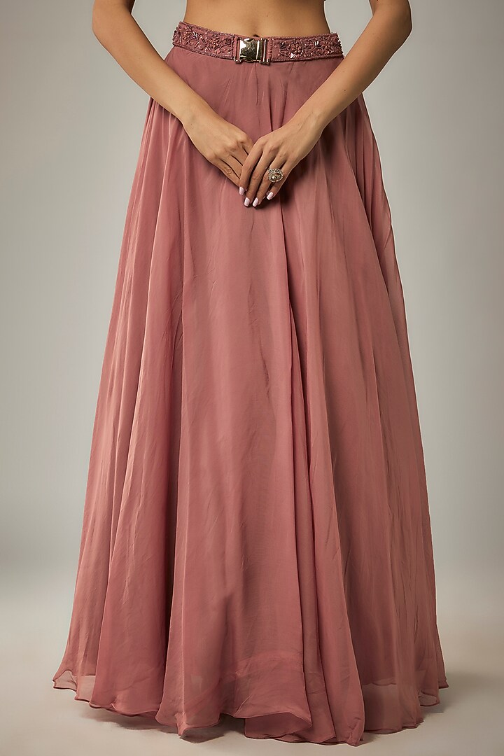 Rose Pink Organza Skirt Set by MARGI at Pernia's Pop Up Shop