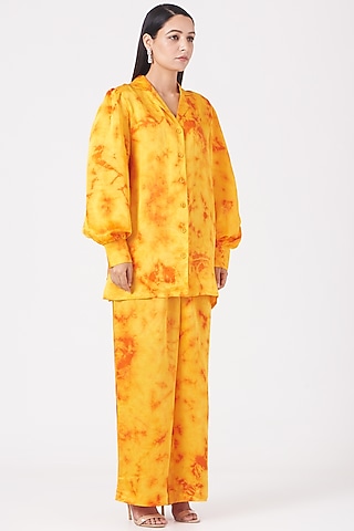 Yellow Bemberg Shirt by Marichi