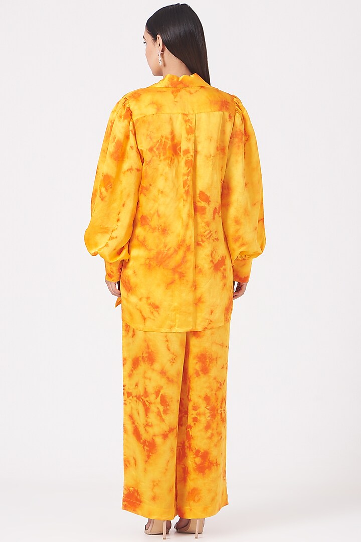 Yellow Bemberg Shirt by Marichi at Pernia's Pop Up Shop