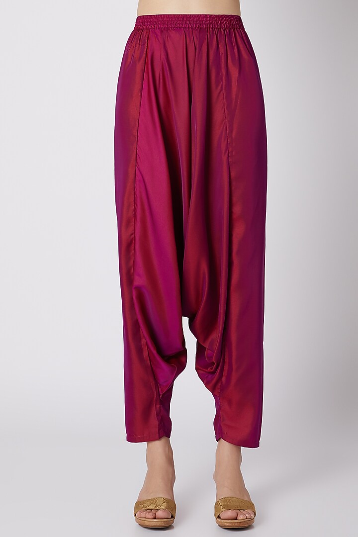 Blue Raglan Sleeved Top With Pants by Mayank Anand & Shraddha Nigam at Pernia's Pop Up Shop