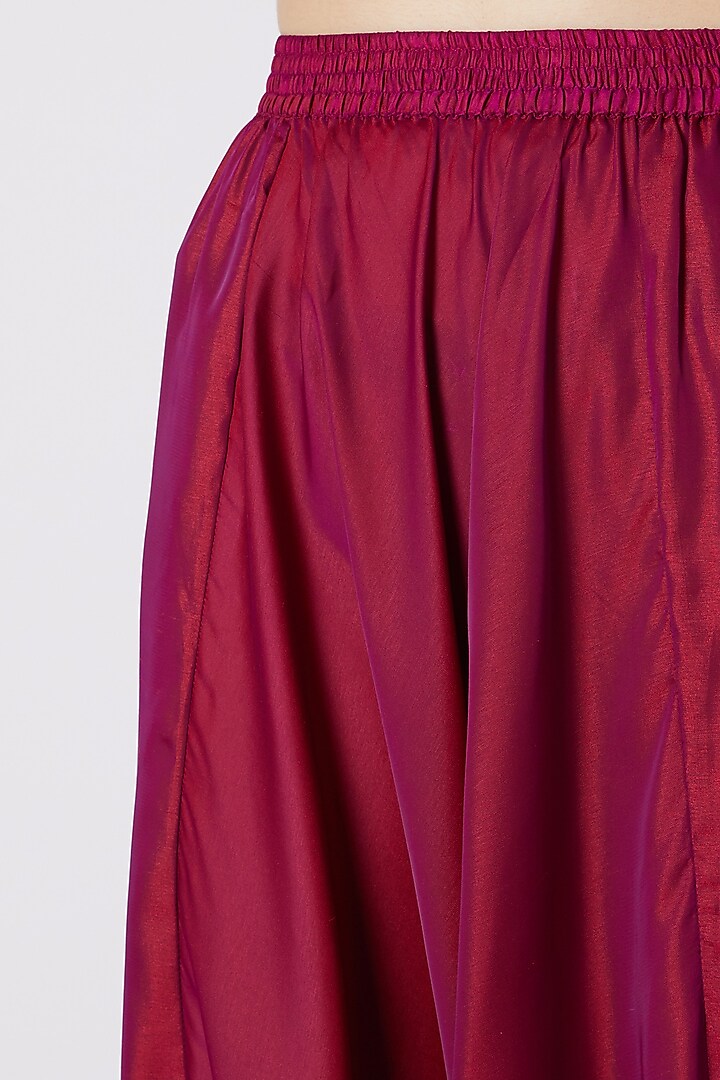 Blue Raglan Sleeved Top With Pants by Mayank Anand & Shraddha Nigam at Pernia's Pop Up Shop