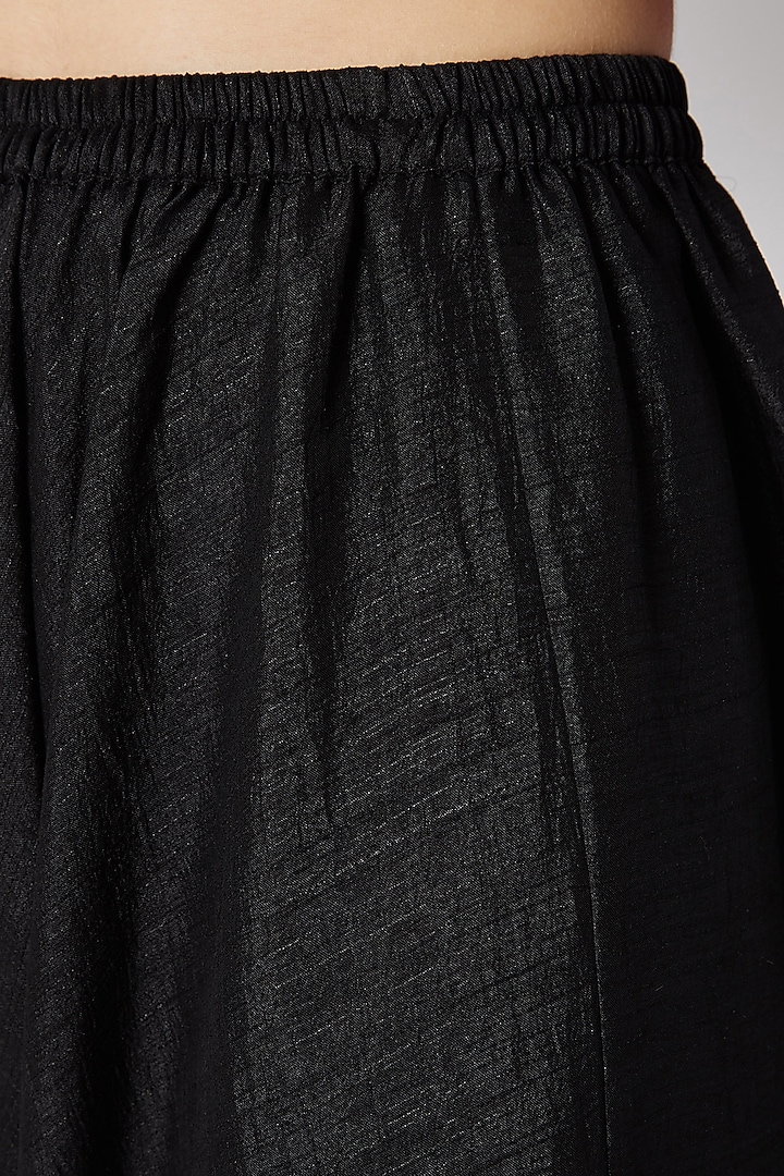 Dark Pink Tie-Neck Top With Pants by Mayank Anand & Shraddha Nigam at Pernia's Pop Up Shop