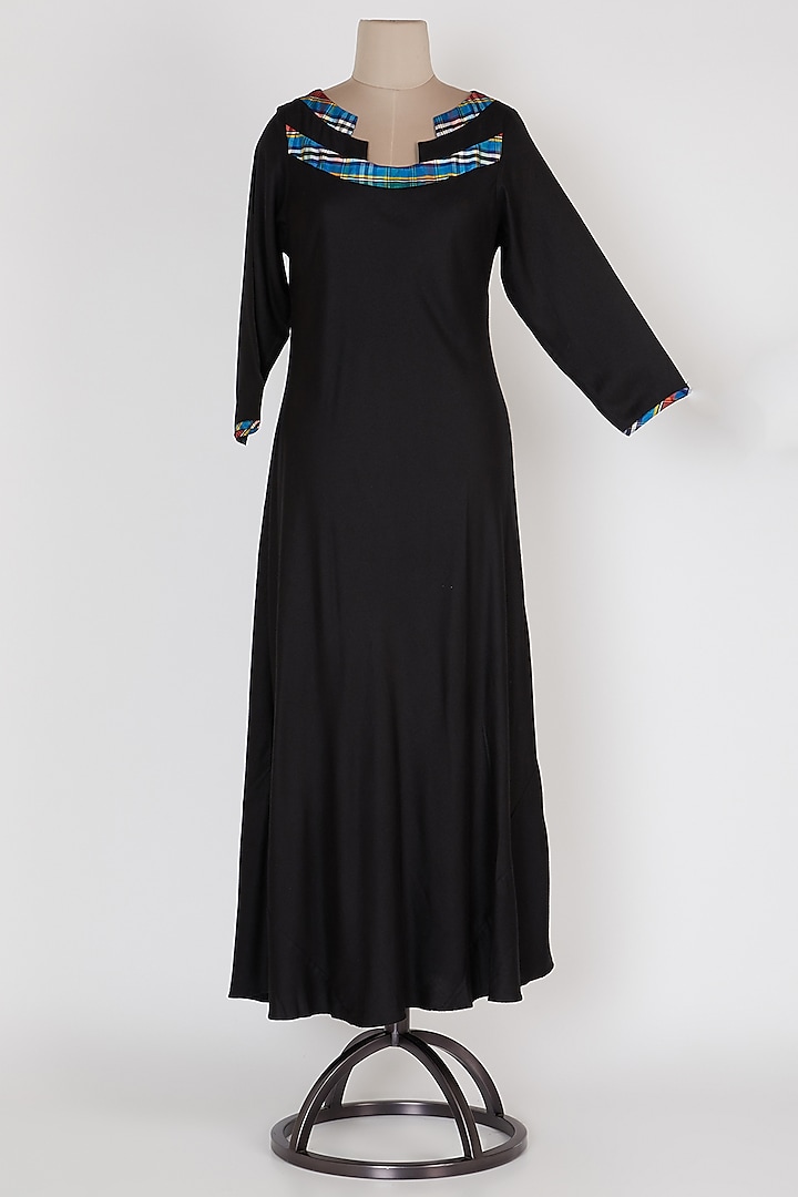 Black Maxi Dress by Mayank Anand & Shraddha Nigam