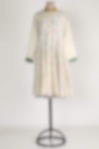 White Godet Summer Dress With Inner by Mayank Anand & Shraddha Nigam at Pernia's Pop Up Shop