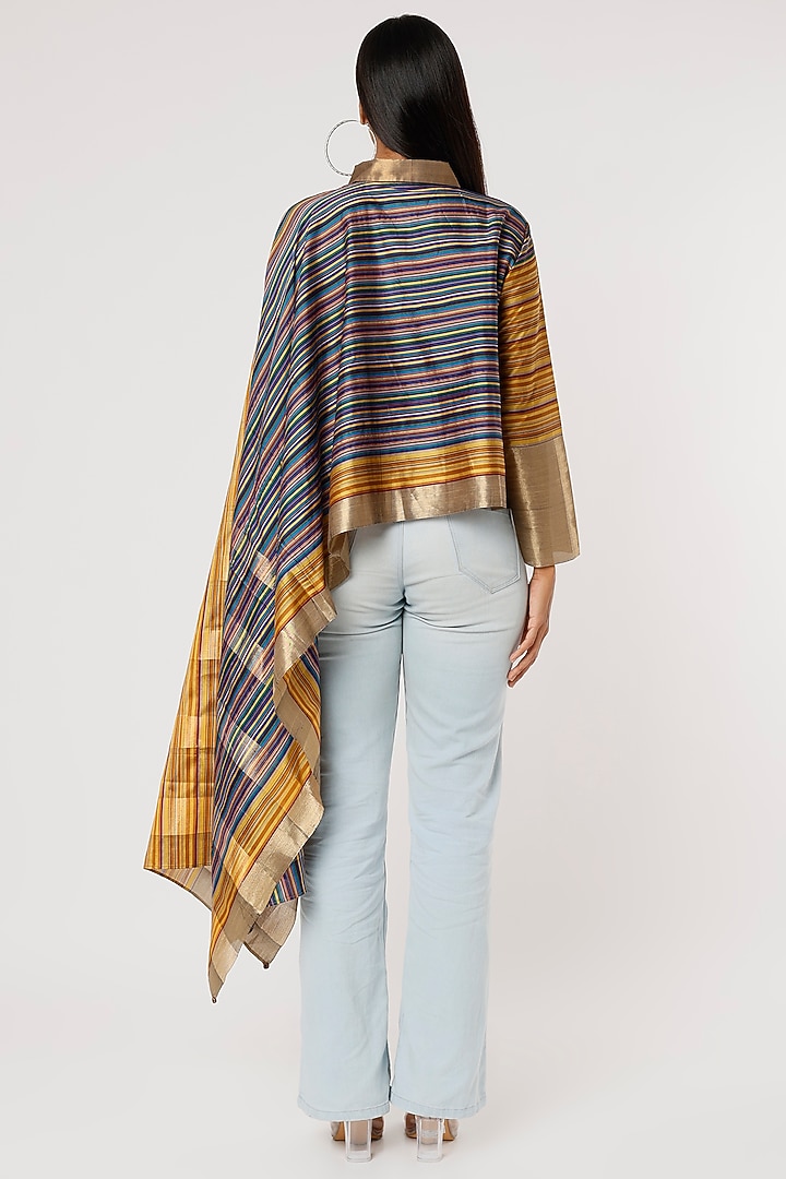Mustard Silk Top by Mayank Anand & Shraddha Nigam at Pernia's Pop Up Shop