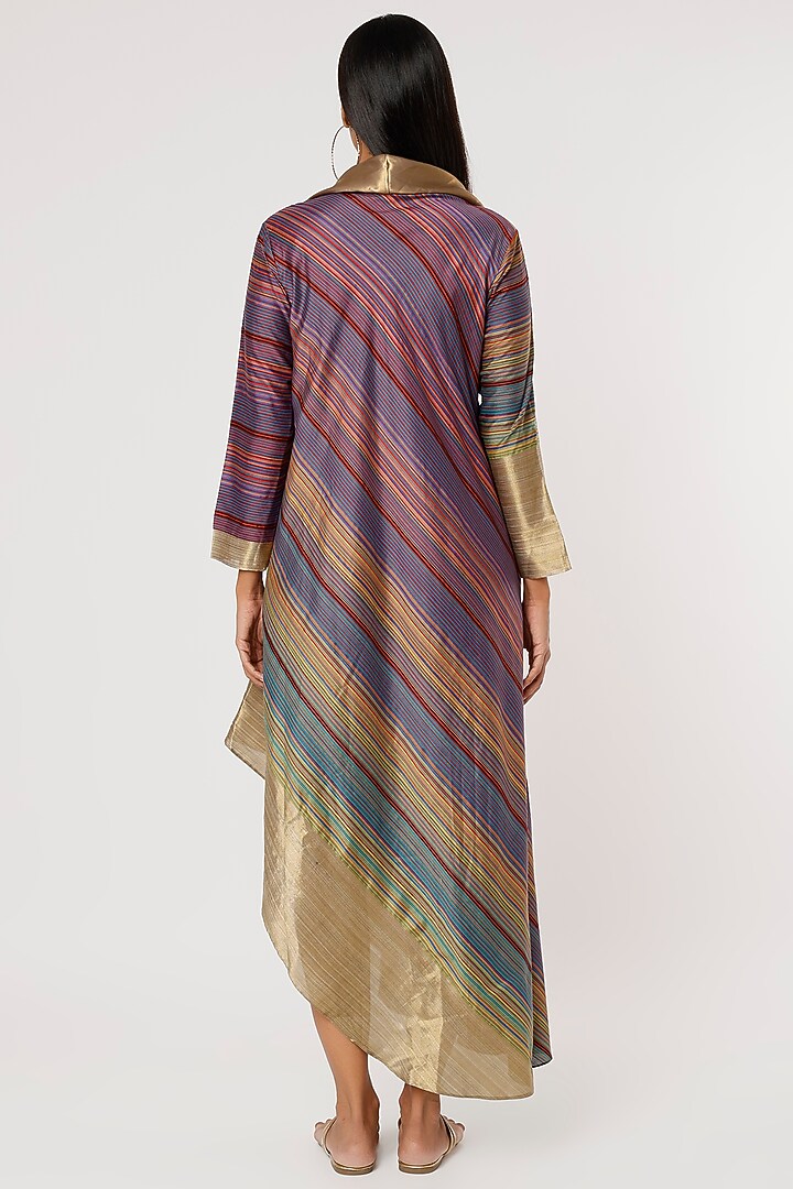 Multi-Colored Silk Tunic by Mayank Anand & Shraddha Nigam at Pernia's Pop Up Shop