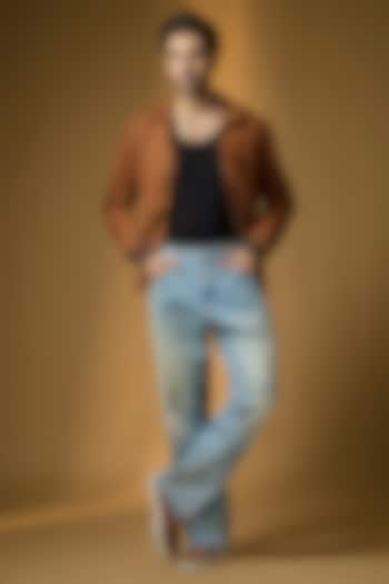 Chocolate Brown Suede Jacket by Matchless London at Pernia's Pop Up Shop