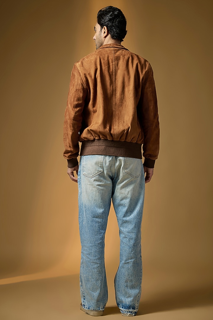 Chocolate Brown Suede Jacket by Matchless London at Pernia's Pop Up Shop