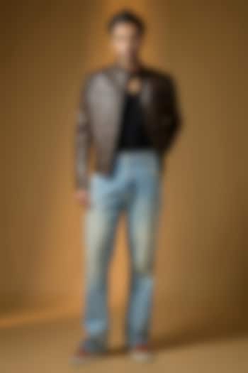 Antique Brown Leather Jacket by Matchless London at Pernia's Pop Up Shop