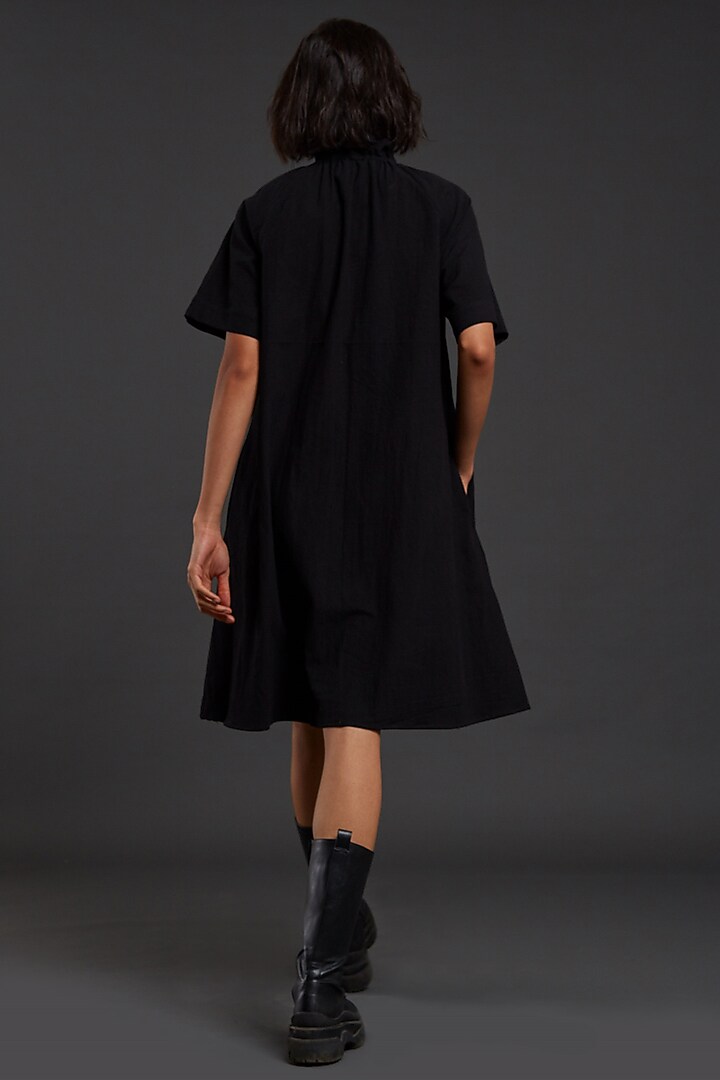 Black Cotton Shift Summer Dress by Mati at Pernia's Pop Up Shop
