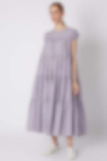 Lavender Tiered Maxi Dress by Mati
