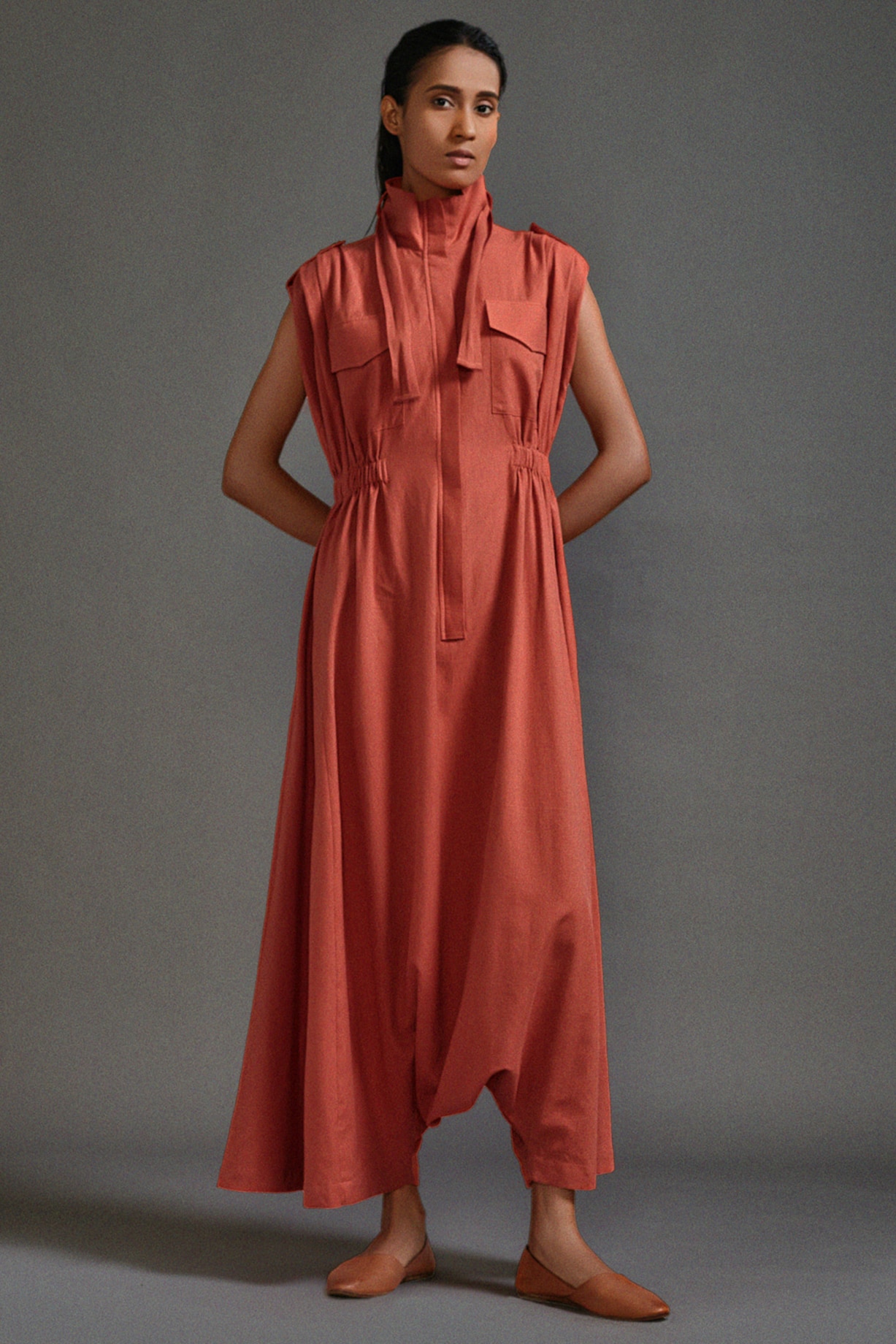 Rust Safari Sphara Jumpsuit