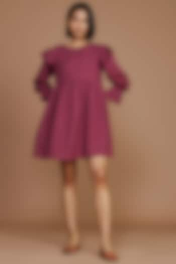 Mauve Mini Dress by Mati at Pernia's Pop Up Shop