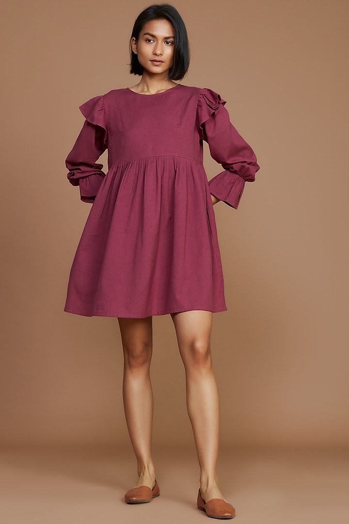 Mauve Mini Dress by Mati at Pernia's Pop Up Shop