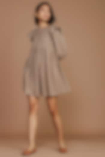 Brown Mini Dress by Mati