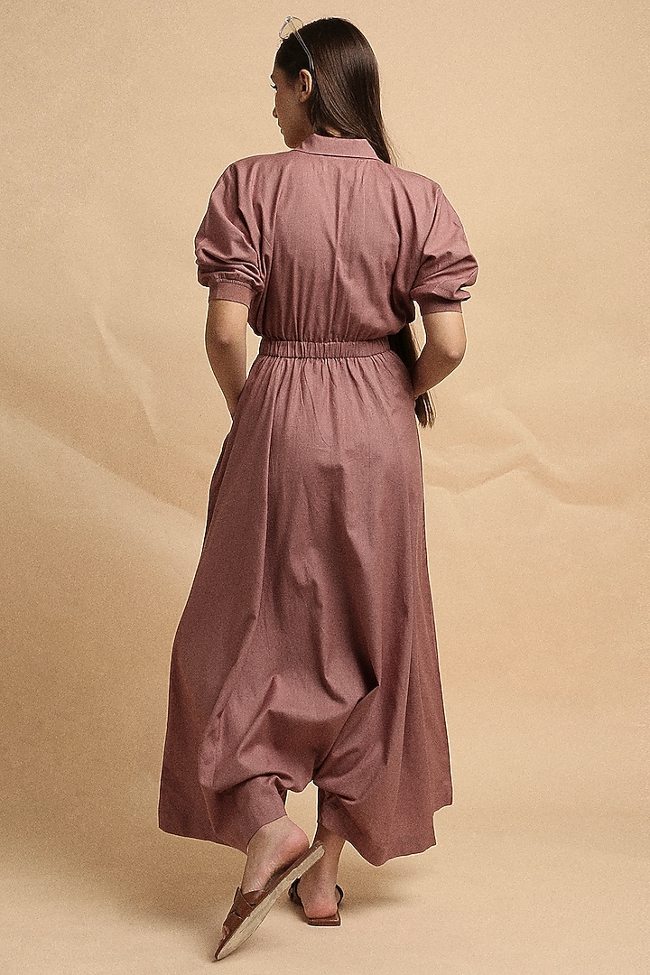 Blush Handspun Cotton Jumpsuit by Mati at Pernia's Pop Up Shop