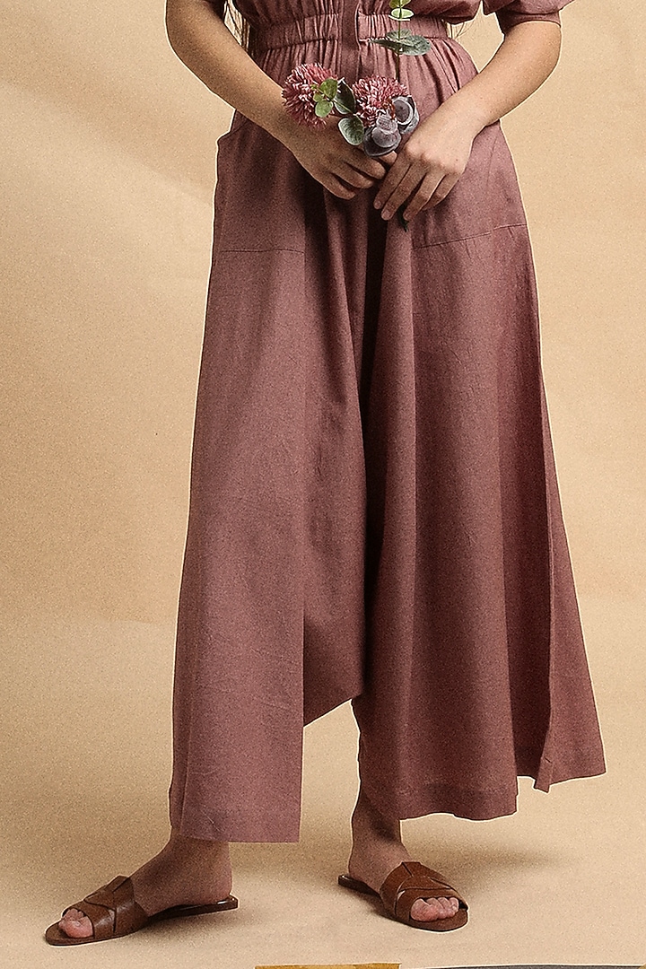 Blush Handspun Cotton Jumpsuit by Mati at Pernia's Pop Up Shop
