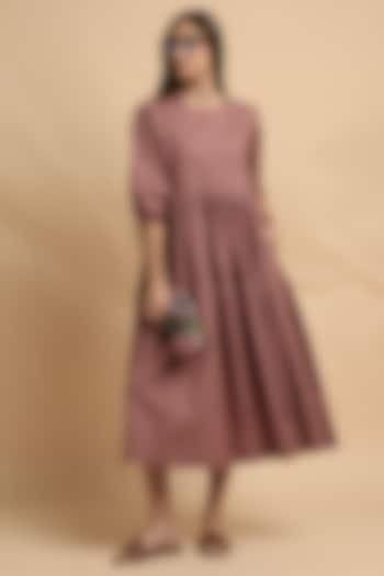 Blush Handspun Cotton Tiered Summer Dress by Mati at Pernia's Pop Up Shop