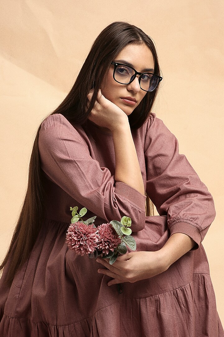 Blush Handspun Cotton Tiered Summer Dress by Mati at Pernia's Pop Up Shop