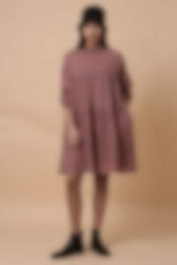 Blush Handspun Cotton Mul Tiered Oversized Summer Dress by Mati at Pernia's Pop Up Shop