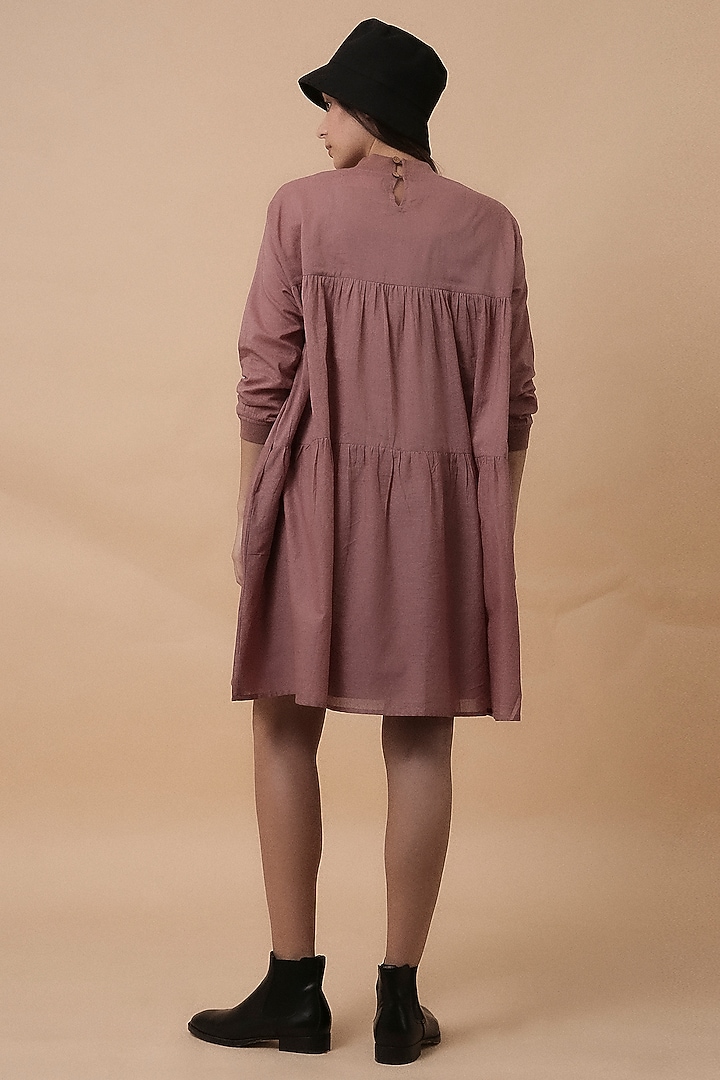 Blush Handspun Cotton Mul Tiered Oversized Summer Dress by Mati at Pernia's Pop Up Shop