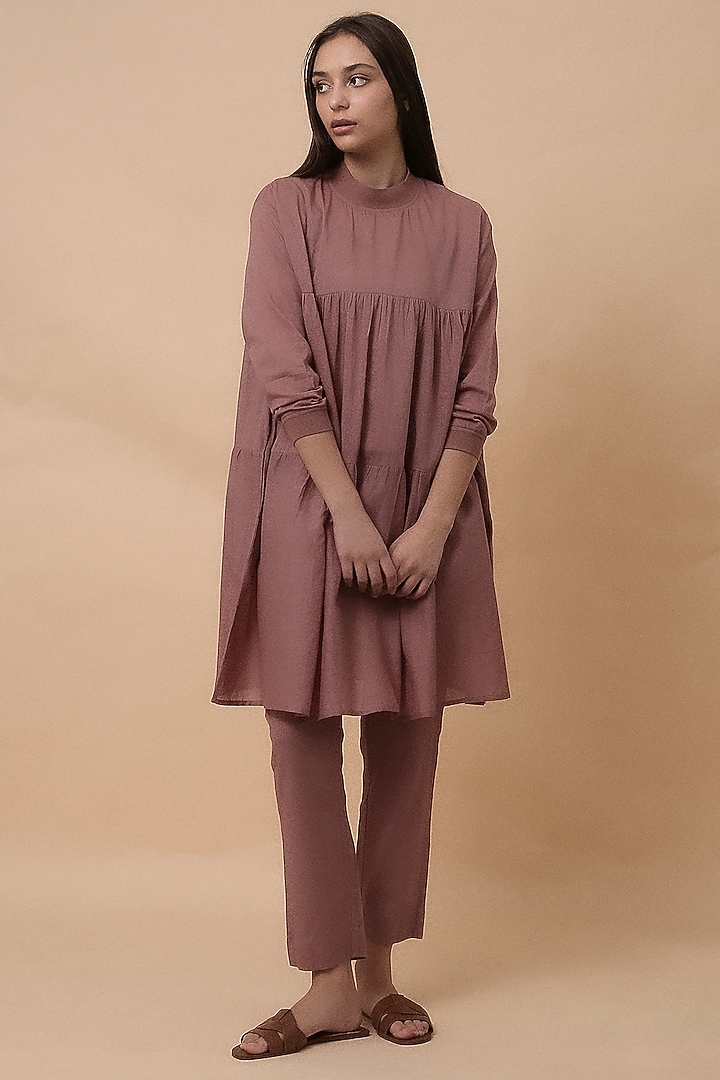 Blush Handspun Cotton Mul Co-ord Set by Mati at Pernia's Pop Up Shop