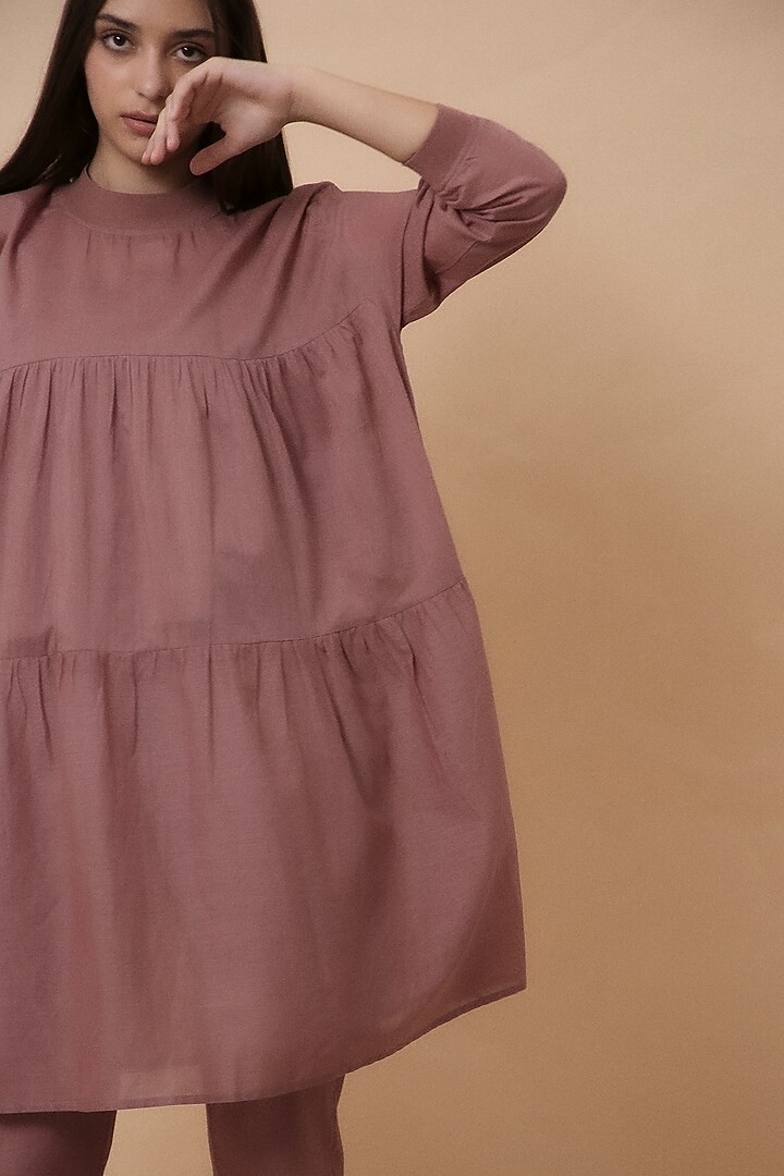 Blush Handspun Cotton Mul Co-ord Set by Mati at Pernia's Pop Up Shop