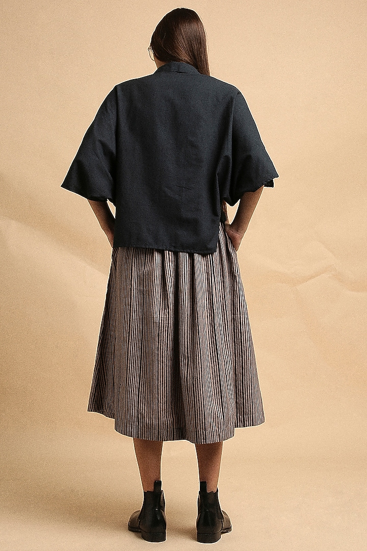 Charcoal Cotton Crop Top by Mati at Pernia's Pop Up Shop