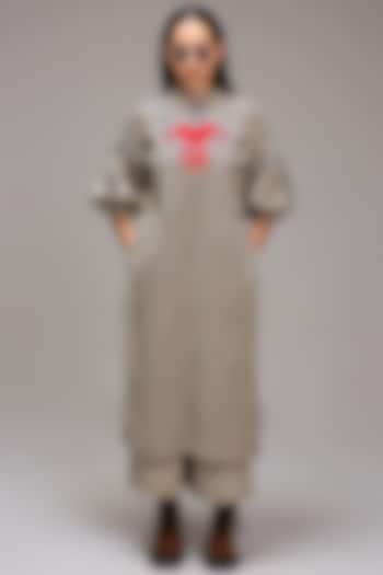 Off-White Handspun Cotton Handblock Printed Pants by Mati at Pernia's Pop Up Shop