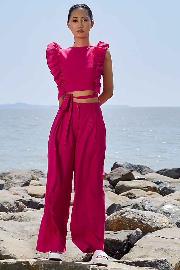 Pink Cotton Co-ord Set