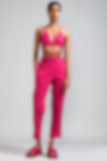 Pink Cotton Pants by Mati at Pernia's Pop Up Shop