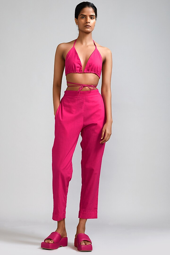 Pink Cotton Pants by Mati at Pernia's Pop Up Shop