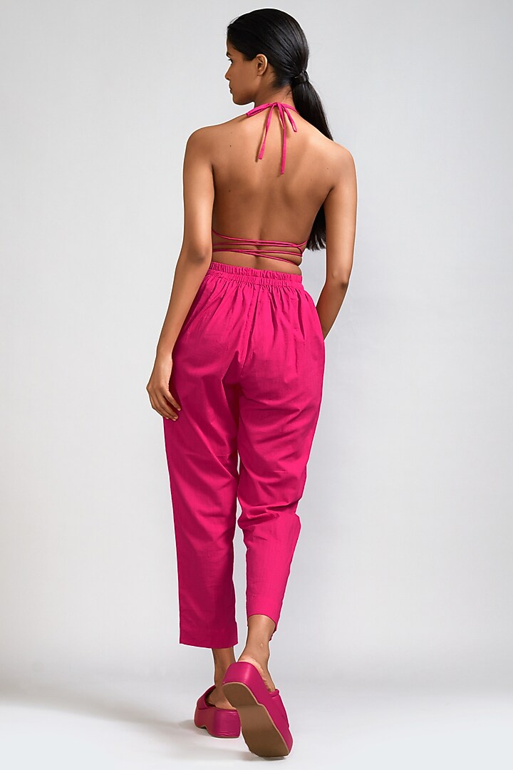 Pink Cotton Pants by Mati at Pernia's Pop Up Shop