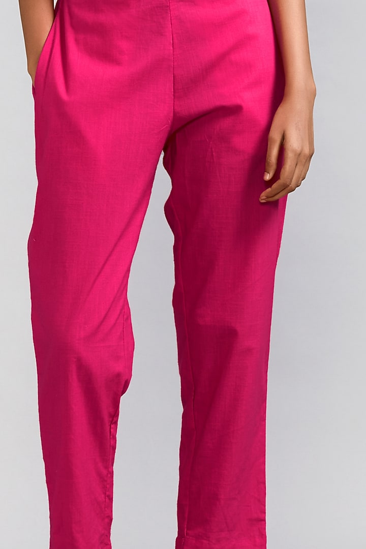 Pink Cotton Pants by Mati at Pernia's Pop Up Shop