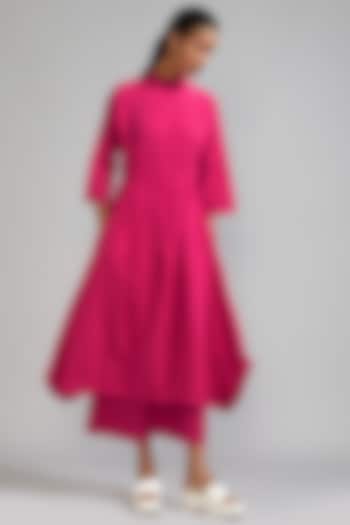 Pink Cotton Cowl Tunic Set by Mati at Pernia's Pop Up Shop